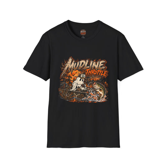 Mudline Throttle Graphic T-Shirt — Retro Monster Truck Racing Tee