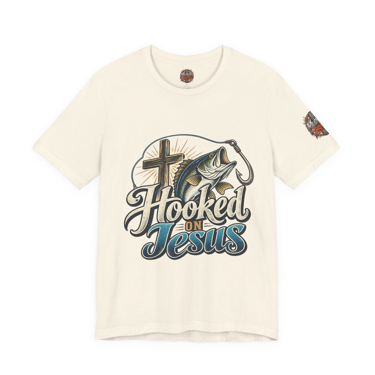 Hooked on Jesus Christian Fishing T-Shirt