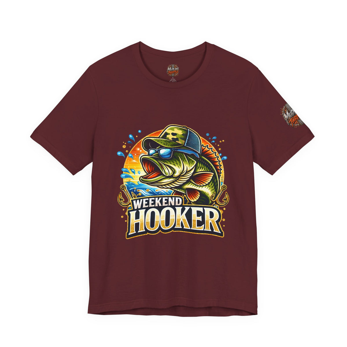 Weekend Hooker Fishing Tee — Bass Graphic Shirt