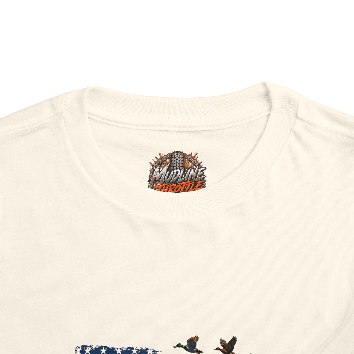 Toddler Tee — Patriotic Hunting Dog American Flag Graphic