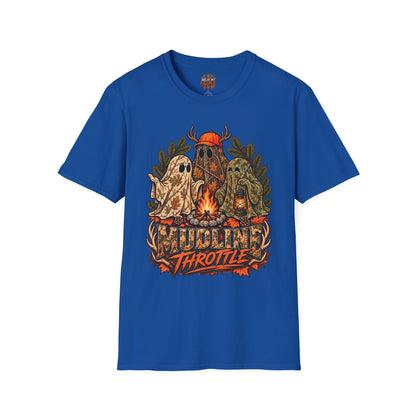 Ghost Campfire Moto T-Shirt — Mudline Throttle Graphic Tee