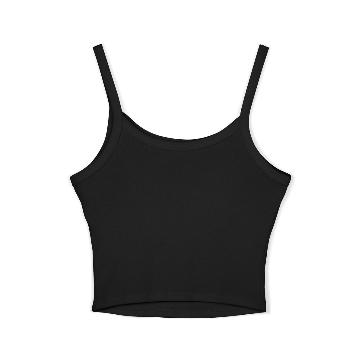 Spaghetti Tank - 'Midline Throttle' Bold Graphic Crop Top