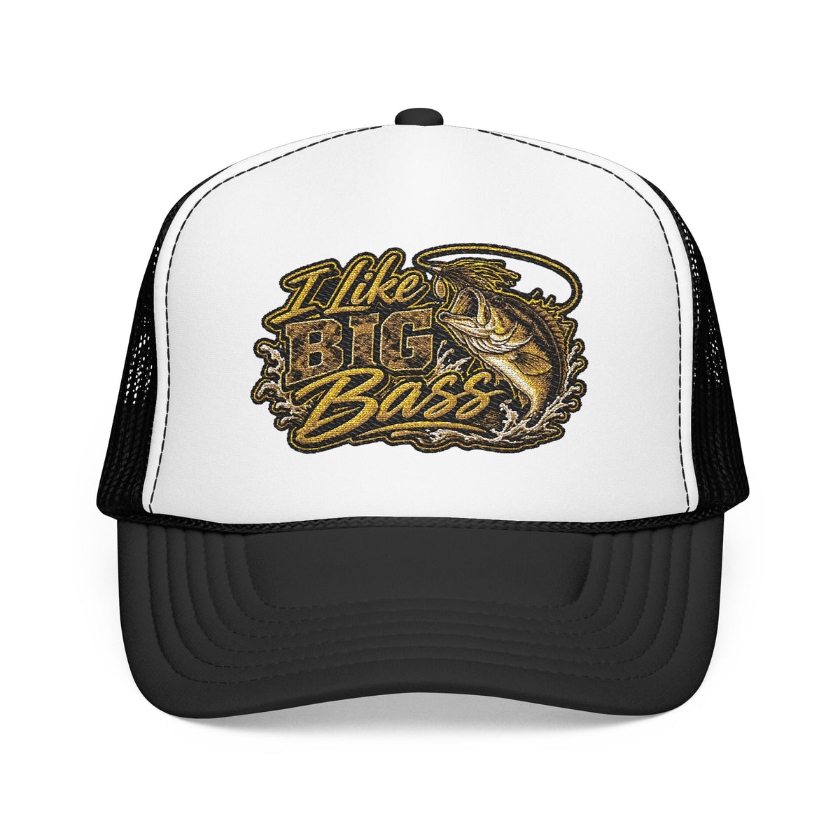 I Like Big Bass Foam Trucker Hat – Fishing Cap for Anglers