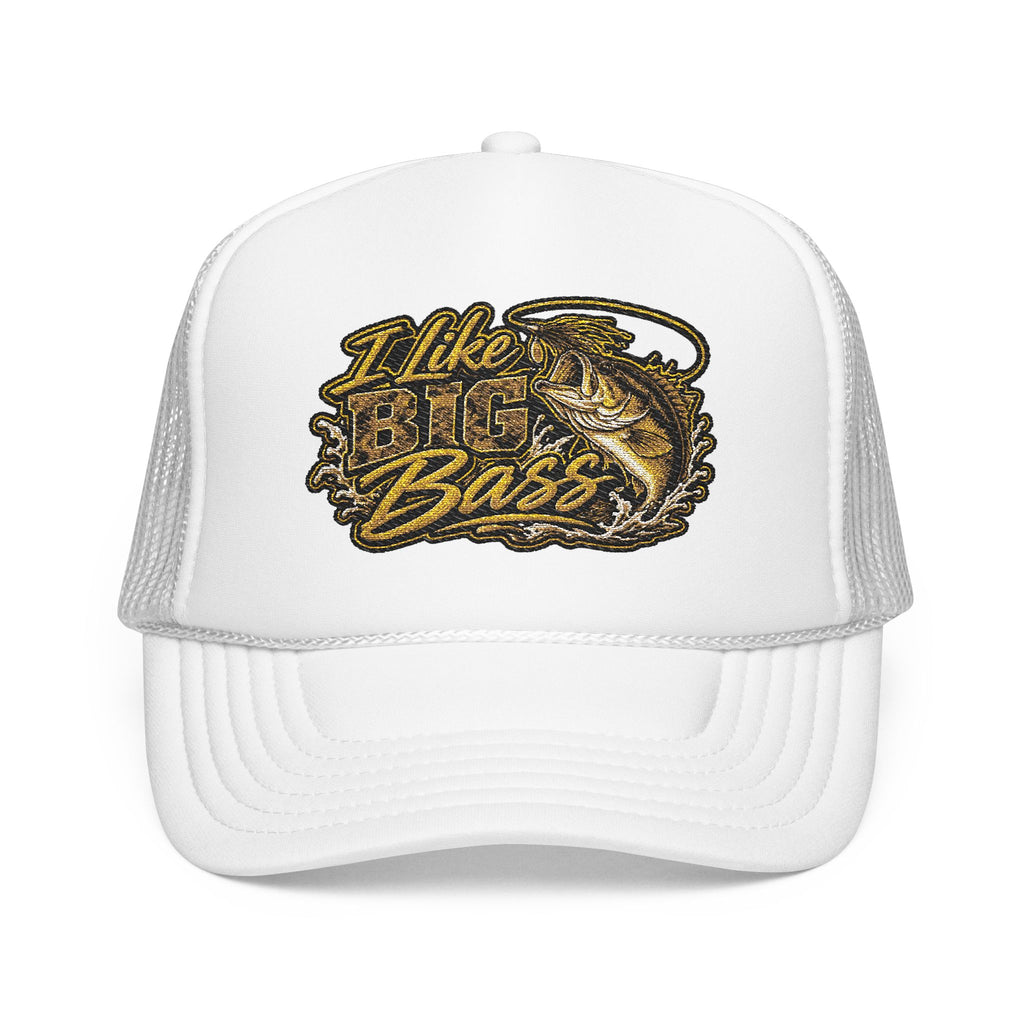 I Like Big Bass Foam Trucker Hat – Fishing Cap for Anglers