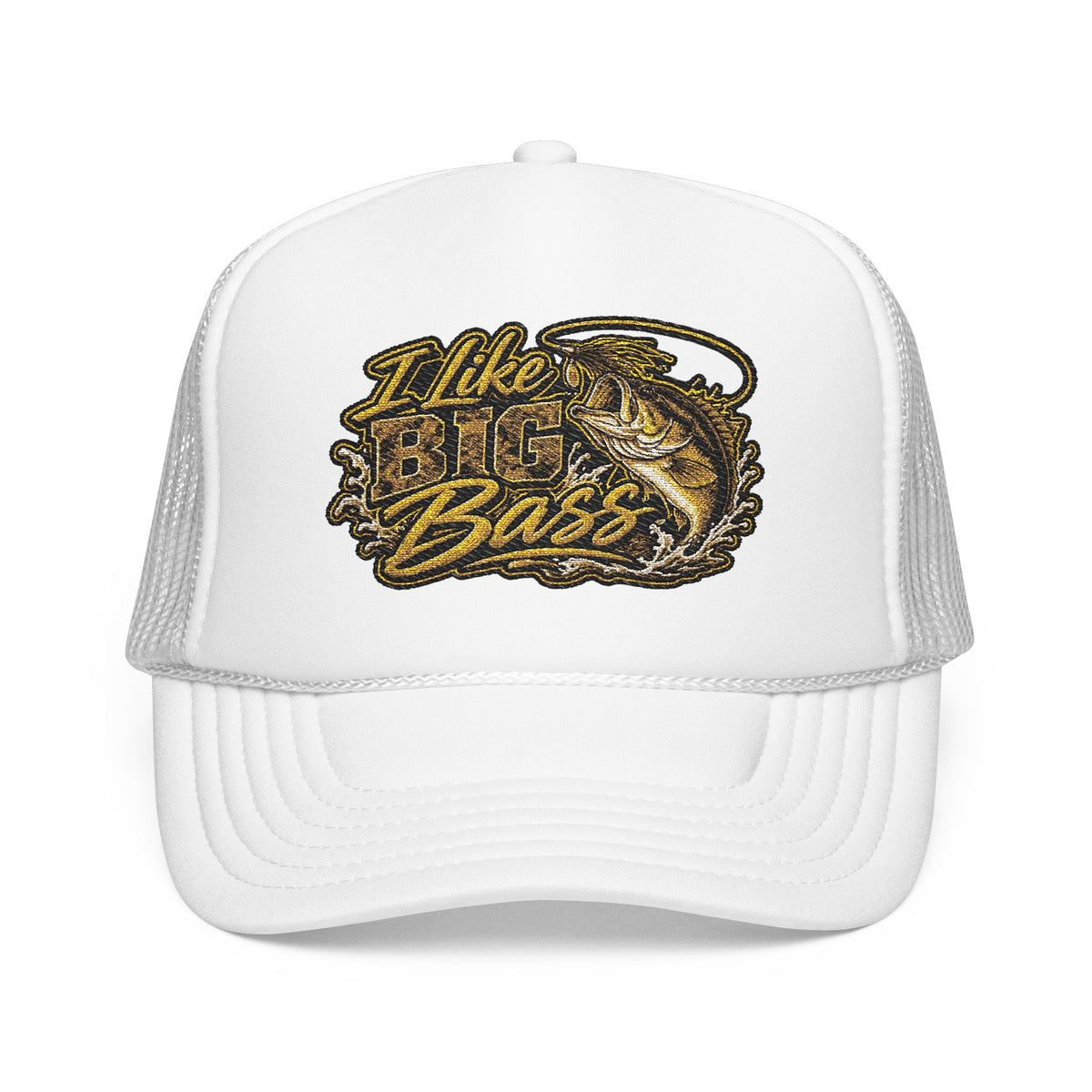 I Like Big Bass Foam Trucker Hat – Fishing Cap for Anglers