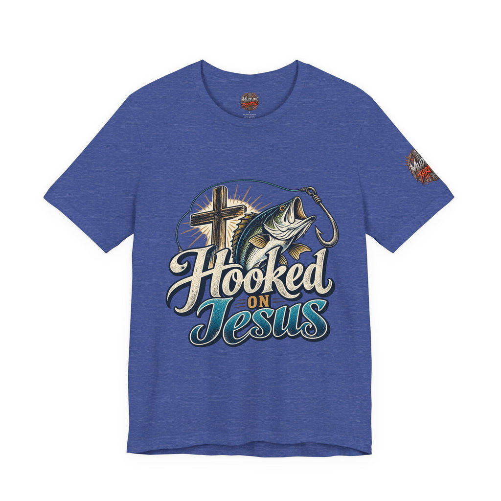 Hooked on Jesus Christian Fishing T-Shirt