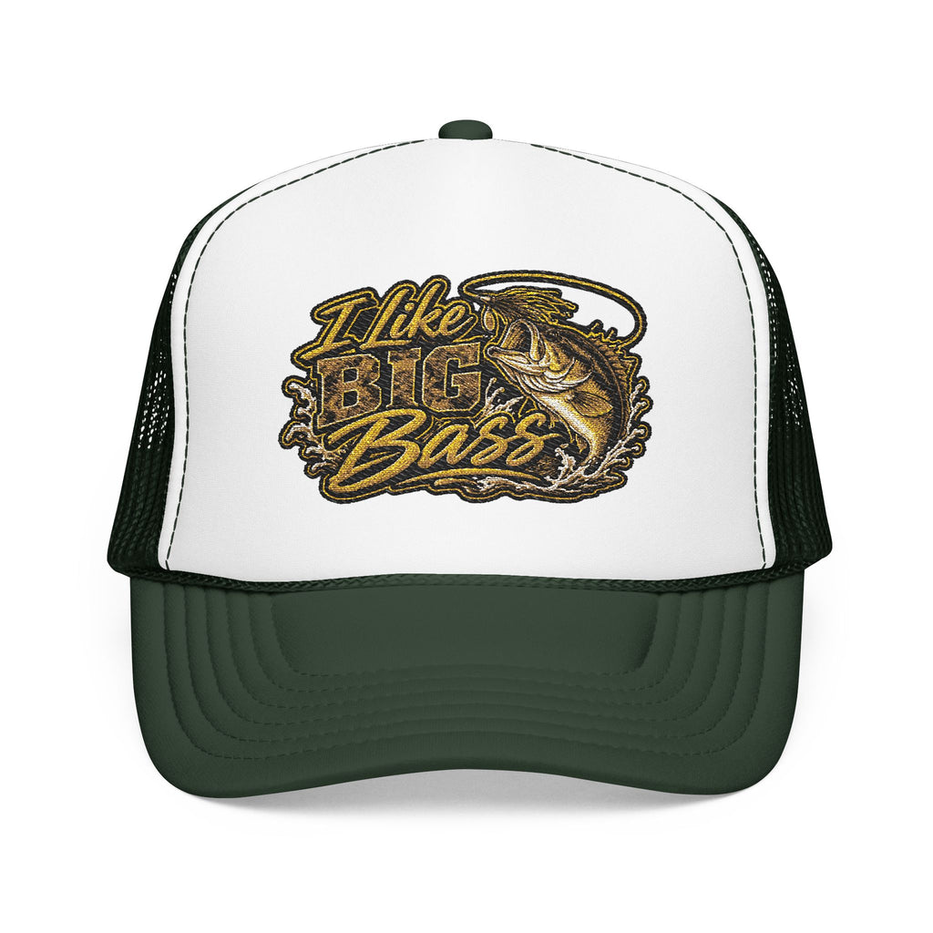 I Like Big Bass Foam Trucker Hat – Fishing Cap for Anglers
