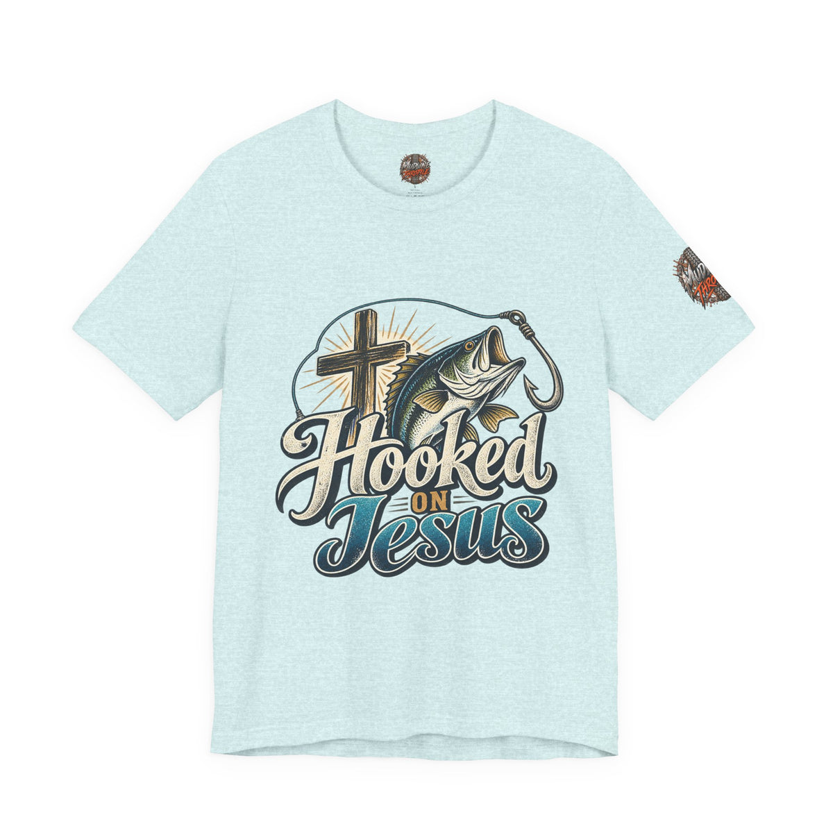 Hooked on Jesus Christian Fishing T-Shirt