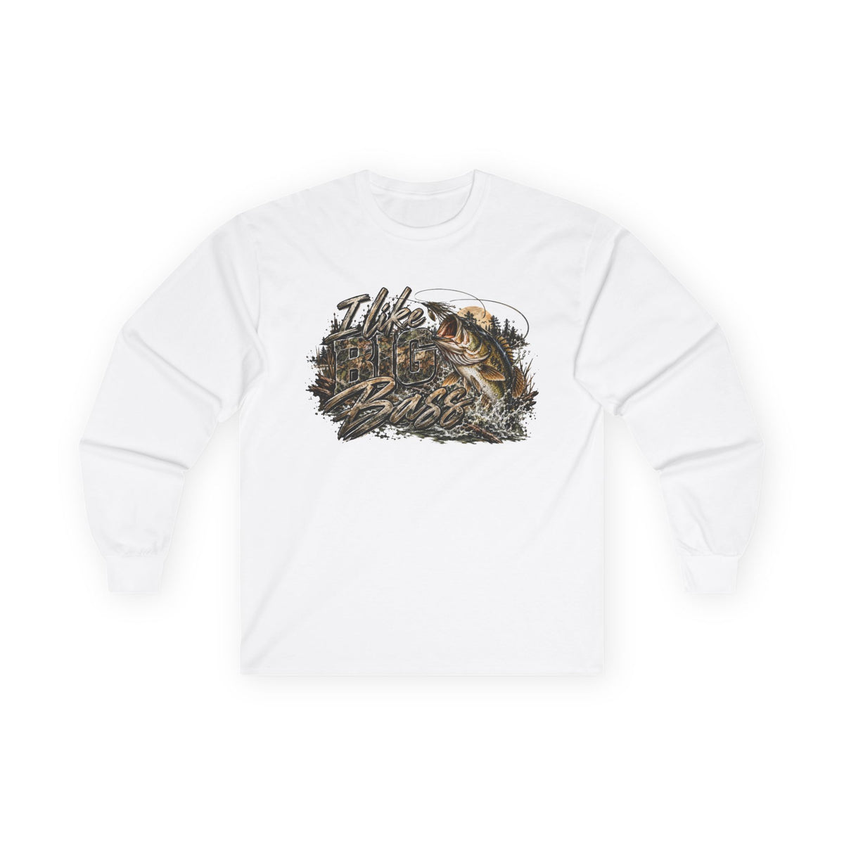Mudline Throttle Bass Fishing Long Sleeve Tee