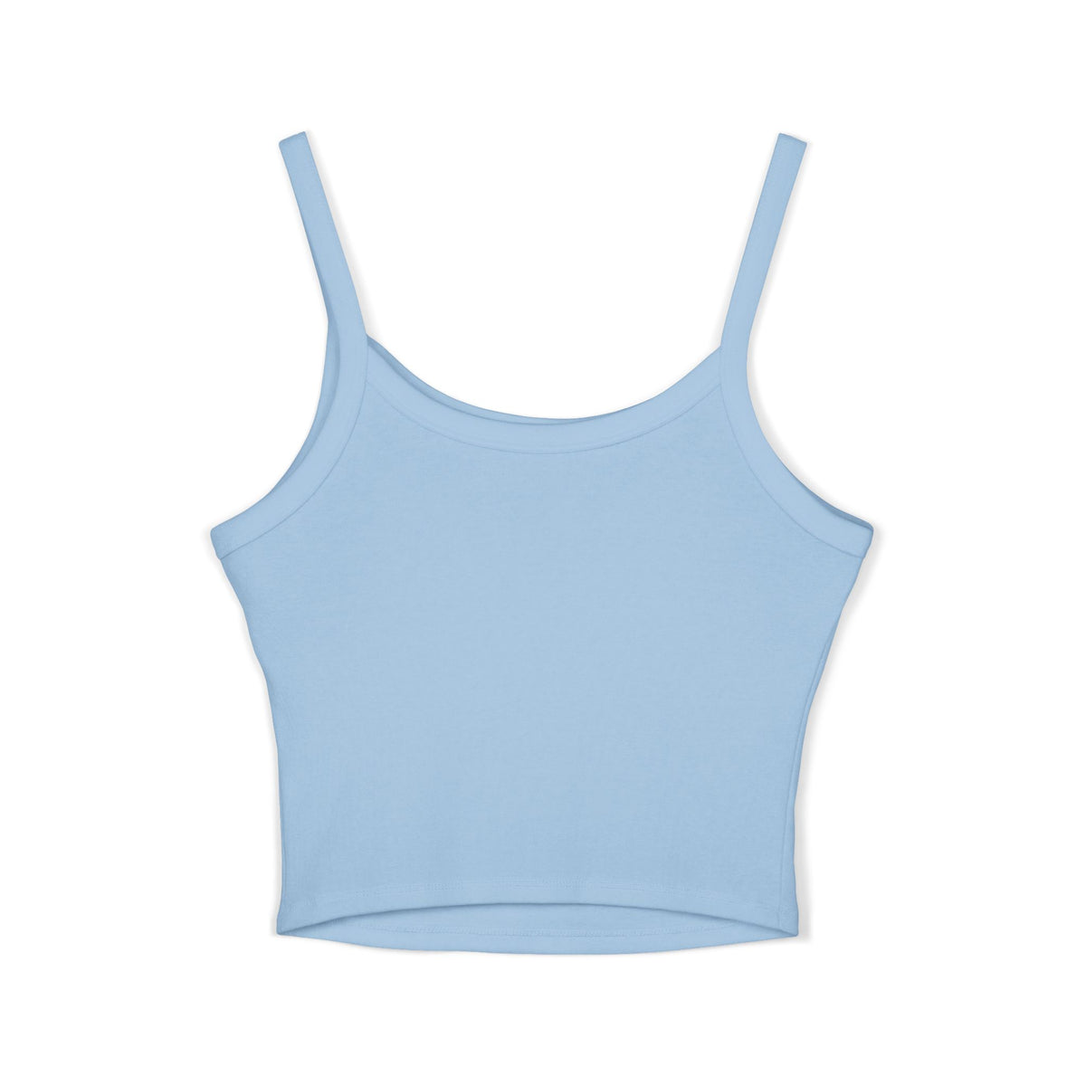 Spaghetti Tank - 'Midline Throttle' Bold Graphic Crop Top