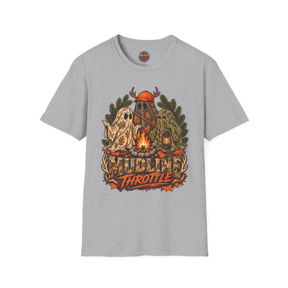 Ghost Campfire Moto T-Shirt — Mudline Throttle Graphic Tee