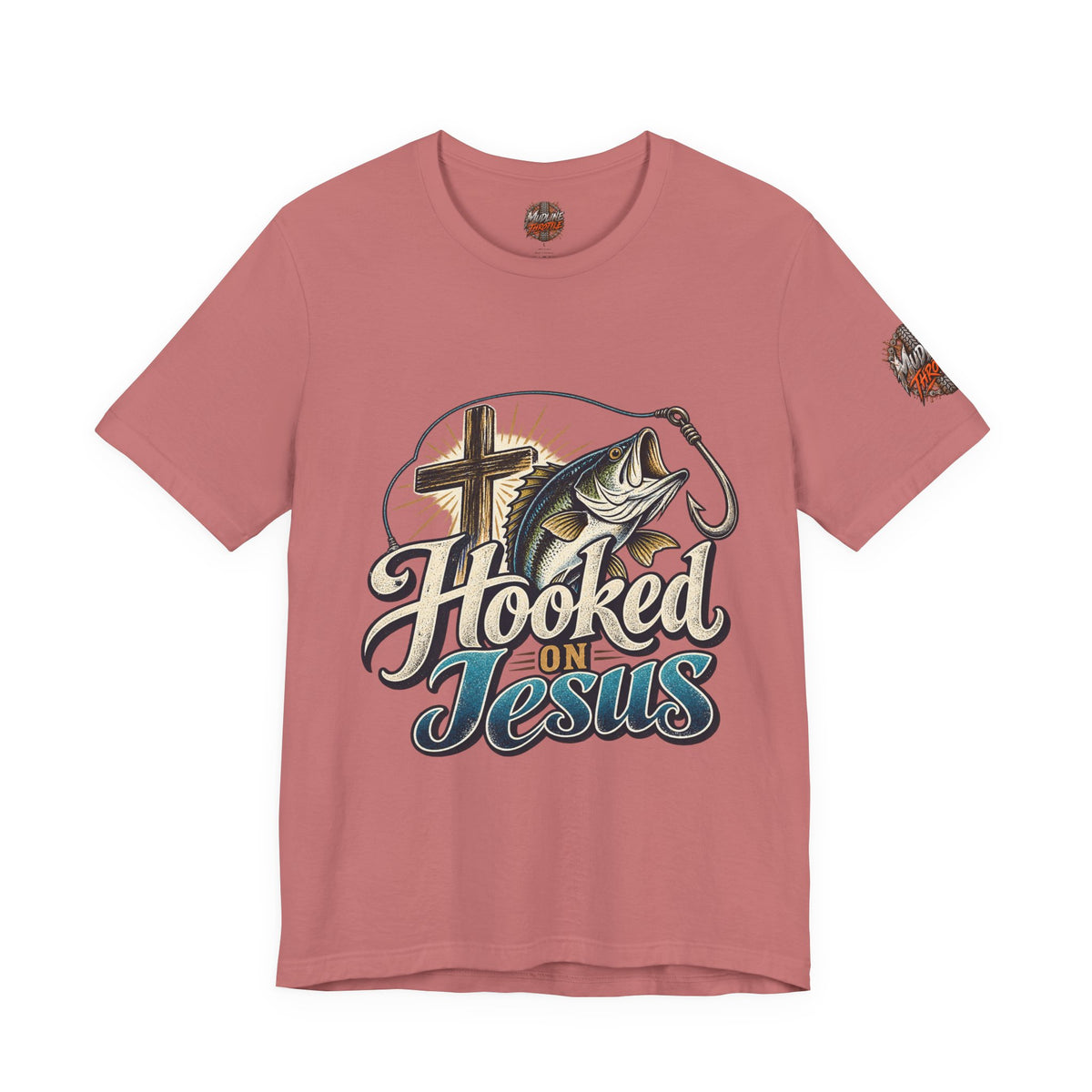 Hooked on Jesus Christian Fishing T-Shirt