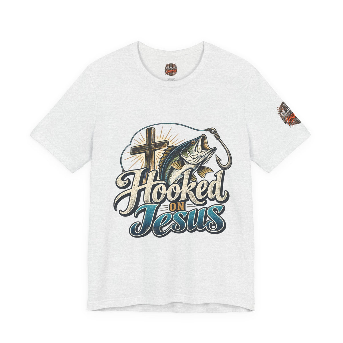 Hooked on Jesus Christian Fishing T-Shirt