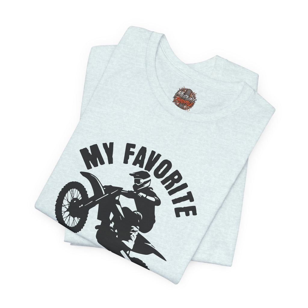 Mud Biker Tee — "My Favorite Color Is Mud" Dirt Bike T‑Shirt