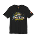 Fishing Graphic Tee — "Mudline Throttle" Bass Illustration