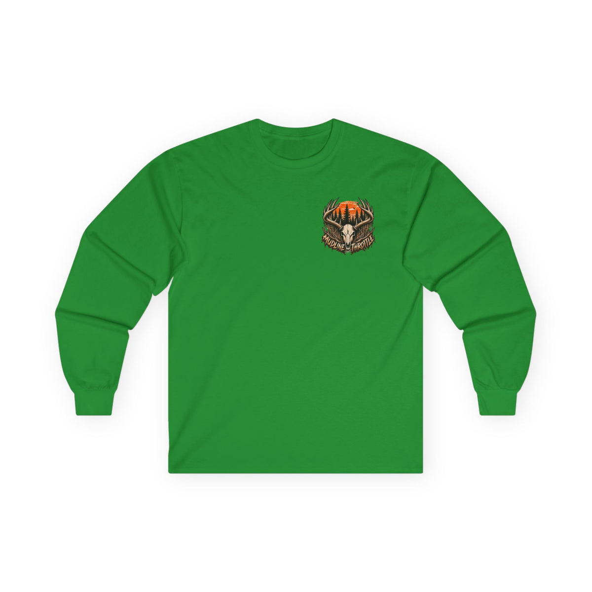 Deer Sunset Long Sleeve Tee – Woodland Hunting Scene