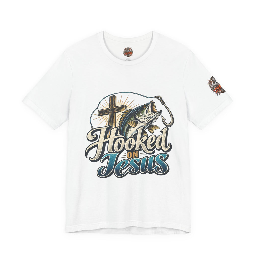 Hooked on Jesus Christian Fishing T-Shirt