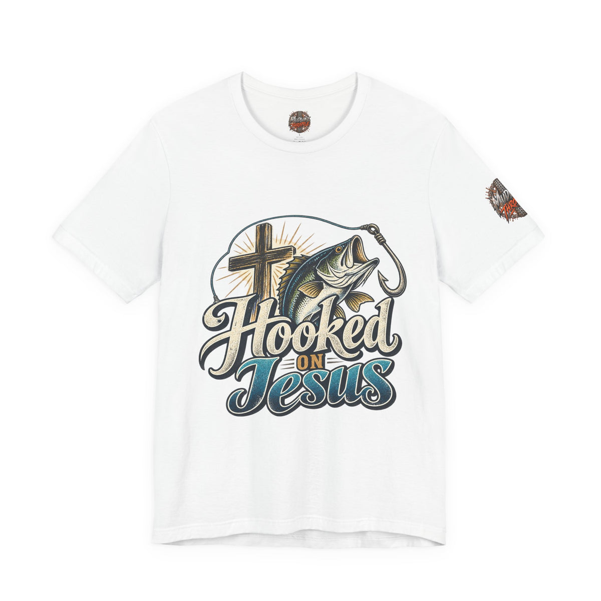 Hooked on Jesus Christian Fishing T-Shirt