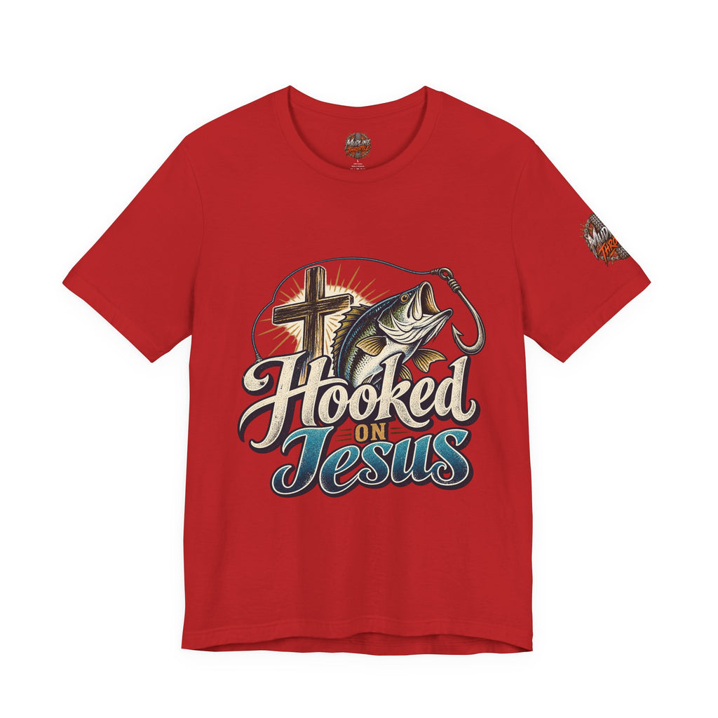 Hooked on Jesus Christian Fishing T-Shirt