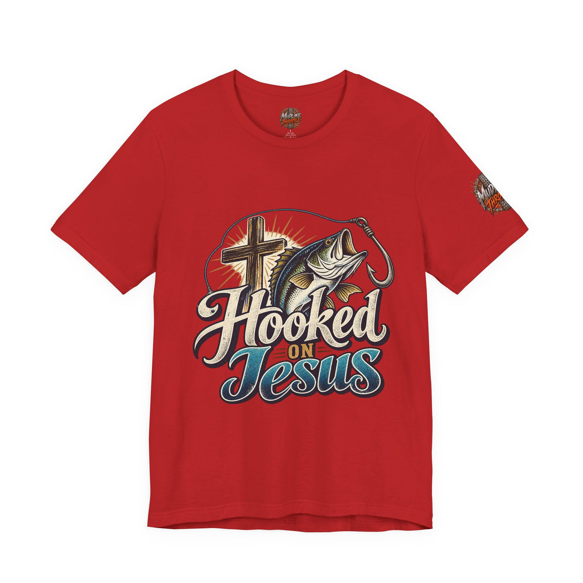 Hooked on Jesus Christian Fishing T-Shirt