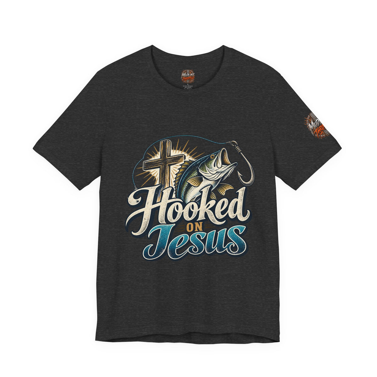 Hooked on Jesus Christian Fishing T-Shirt