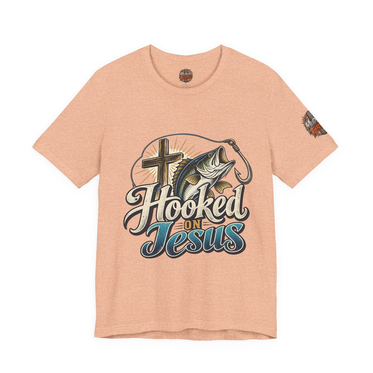 Hooked on Jesus Christian Fishing T-Shirt