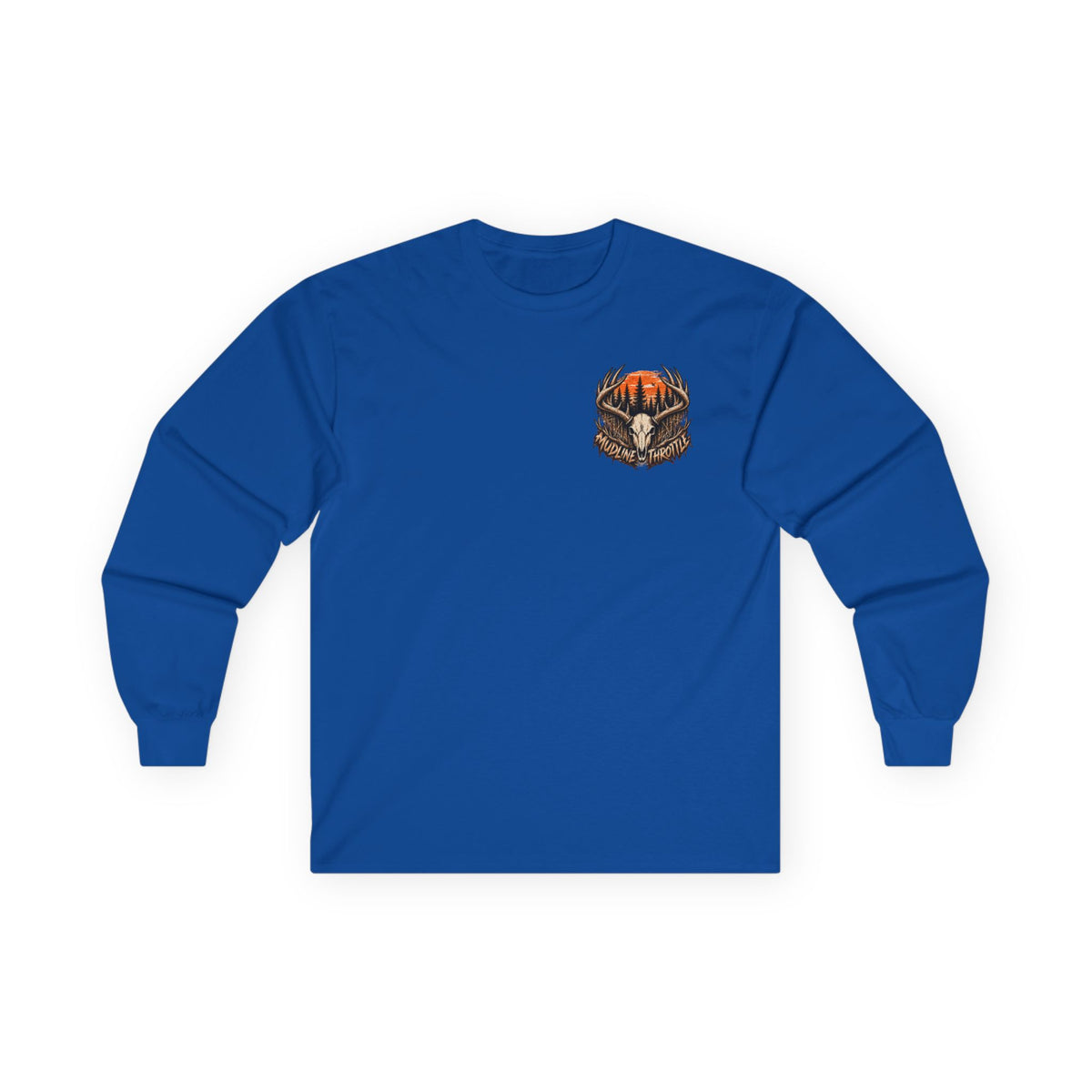 Deer Sunset Long Sleeve Tee – Woodland Hunting Scene