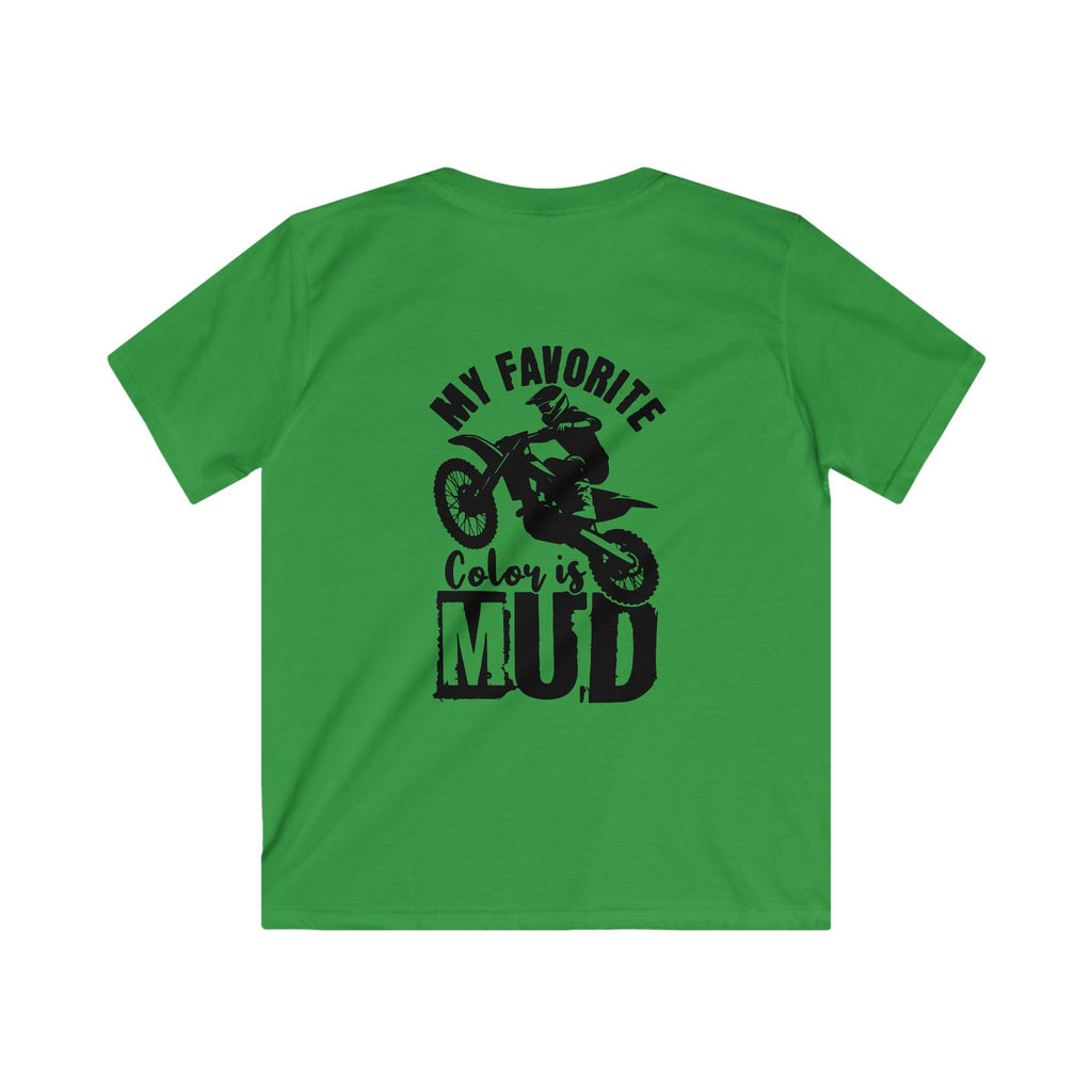 Kids Tee — "My Favorite Color is Mud" Dirt Bike Motocross Shirt