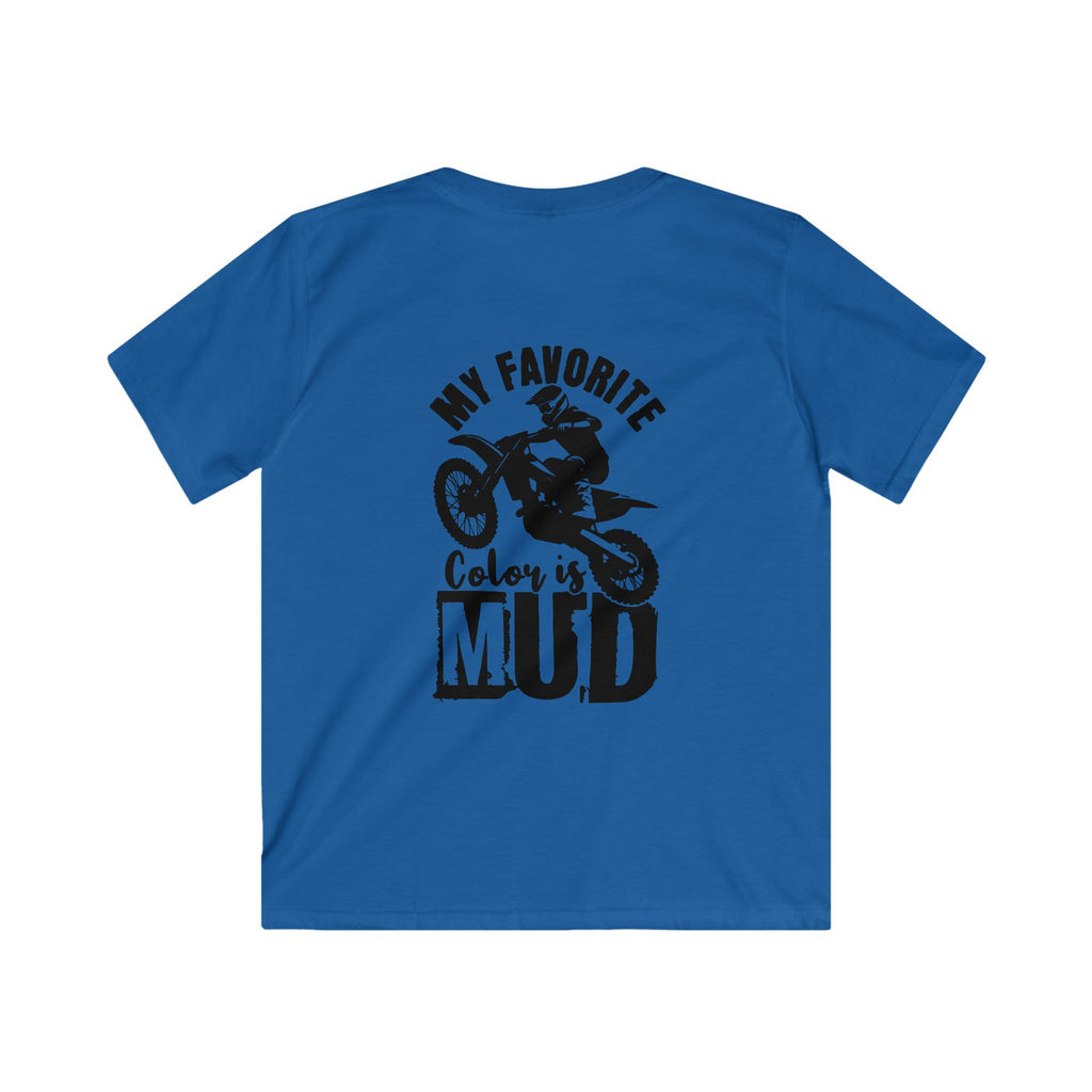 Kids Tee — "My Favorite Color is Mud" Dirt Bike Motocross Shirt