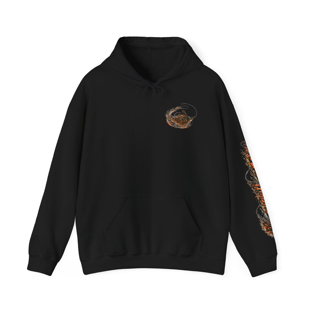 Fishing Hoodie – Largemouth Bass Sunset Graphic Hooded Sweatshirt