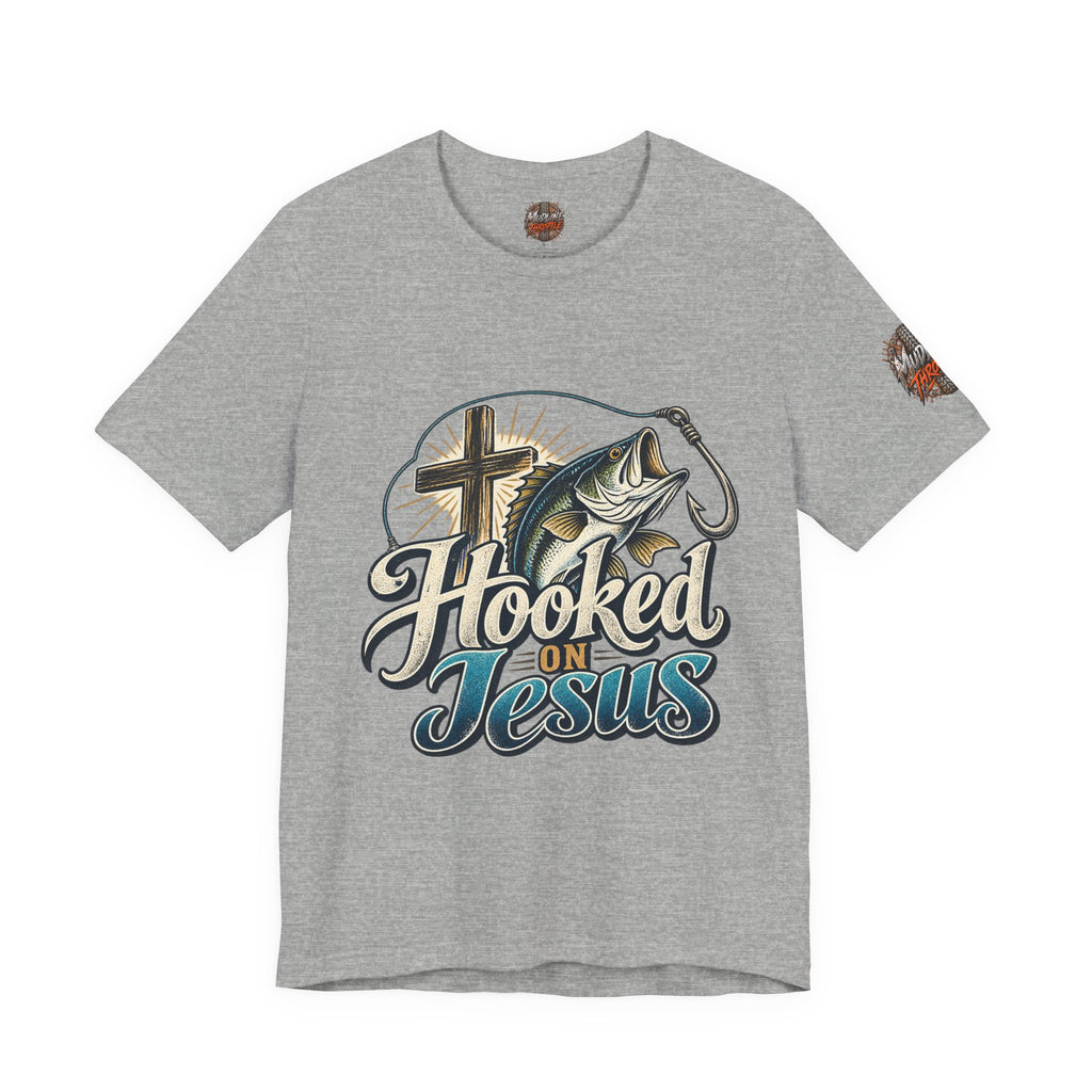 Hooked on Jesus Christian Fishing T-Shirt