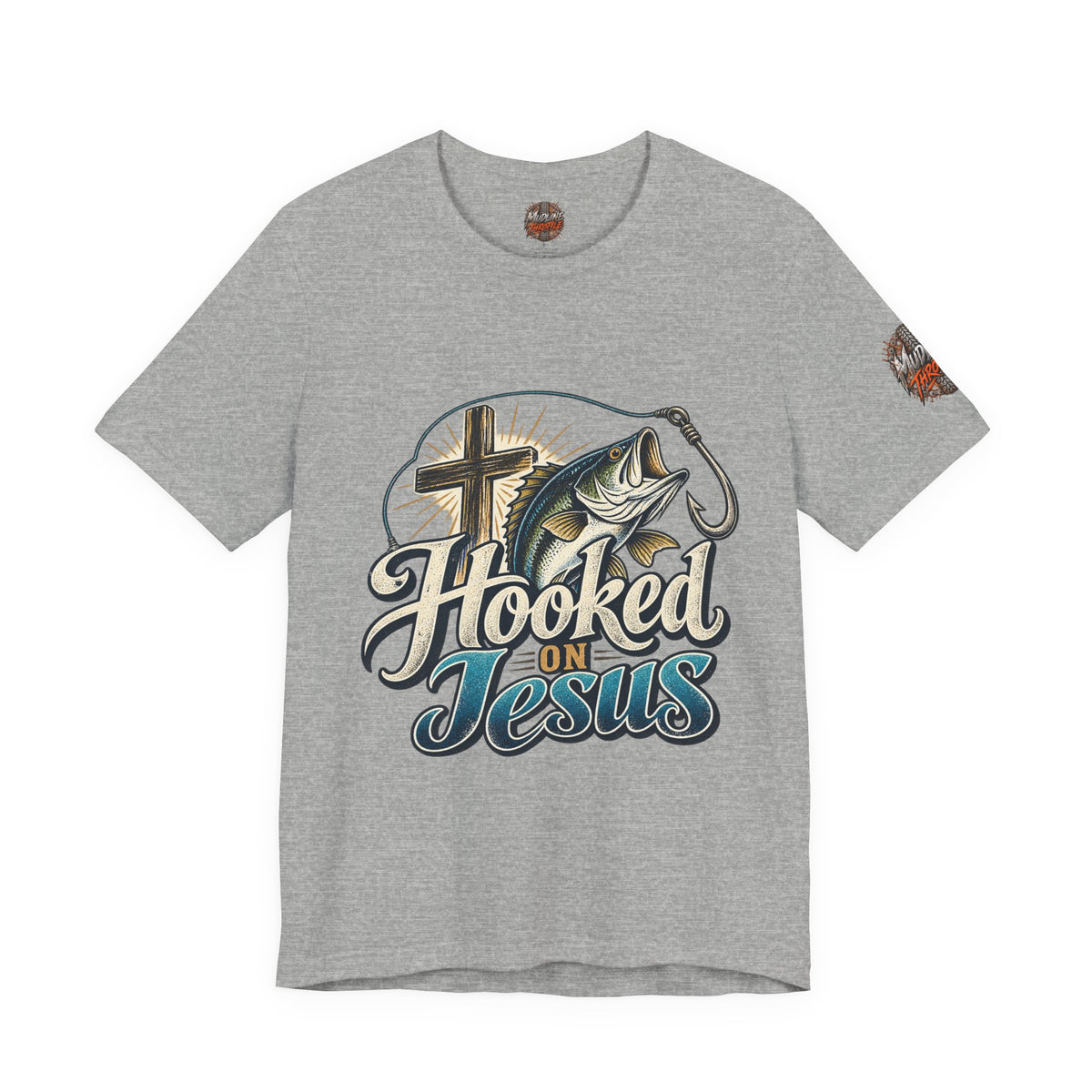 Hooked on Jesus Christian Fishing T-Shirt