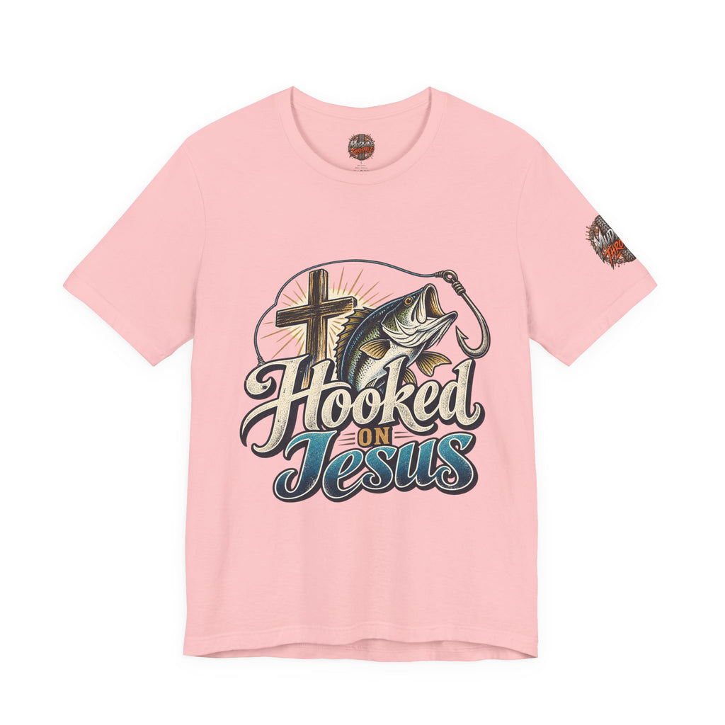 Hooked on Jesus Christian Fishing T-Shirt