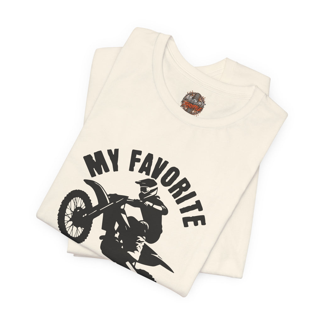 Mud Biker Tee — "My Favorite Color Is Mud" Dirt Bike T‑Shirt