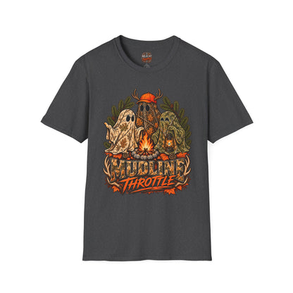 Ghost Campfire Moto T-Shirt — Mudline Throttle Graphic Tee