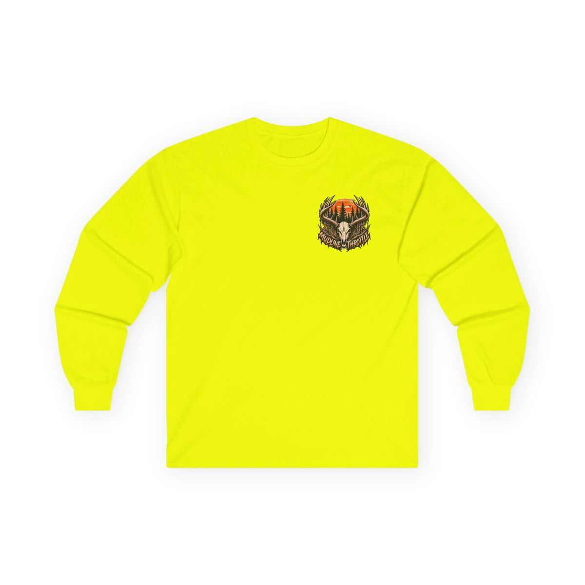 Deer Sunset Long Sleeve Tee – Woodland Hunting Scene