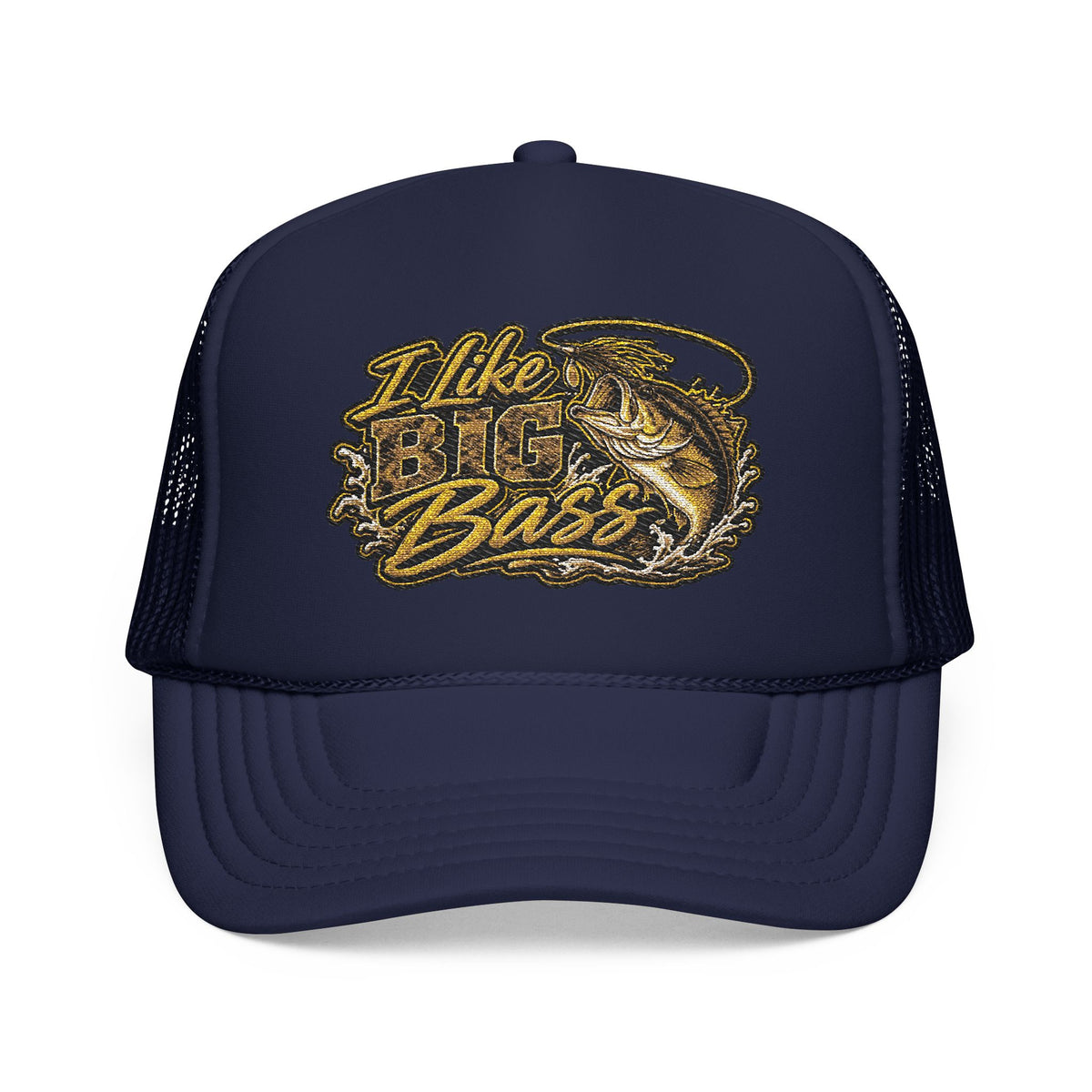 I Like Big Bass Foam Trucker Hat – Fishing Cap for Anglers