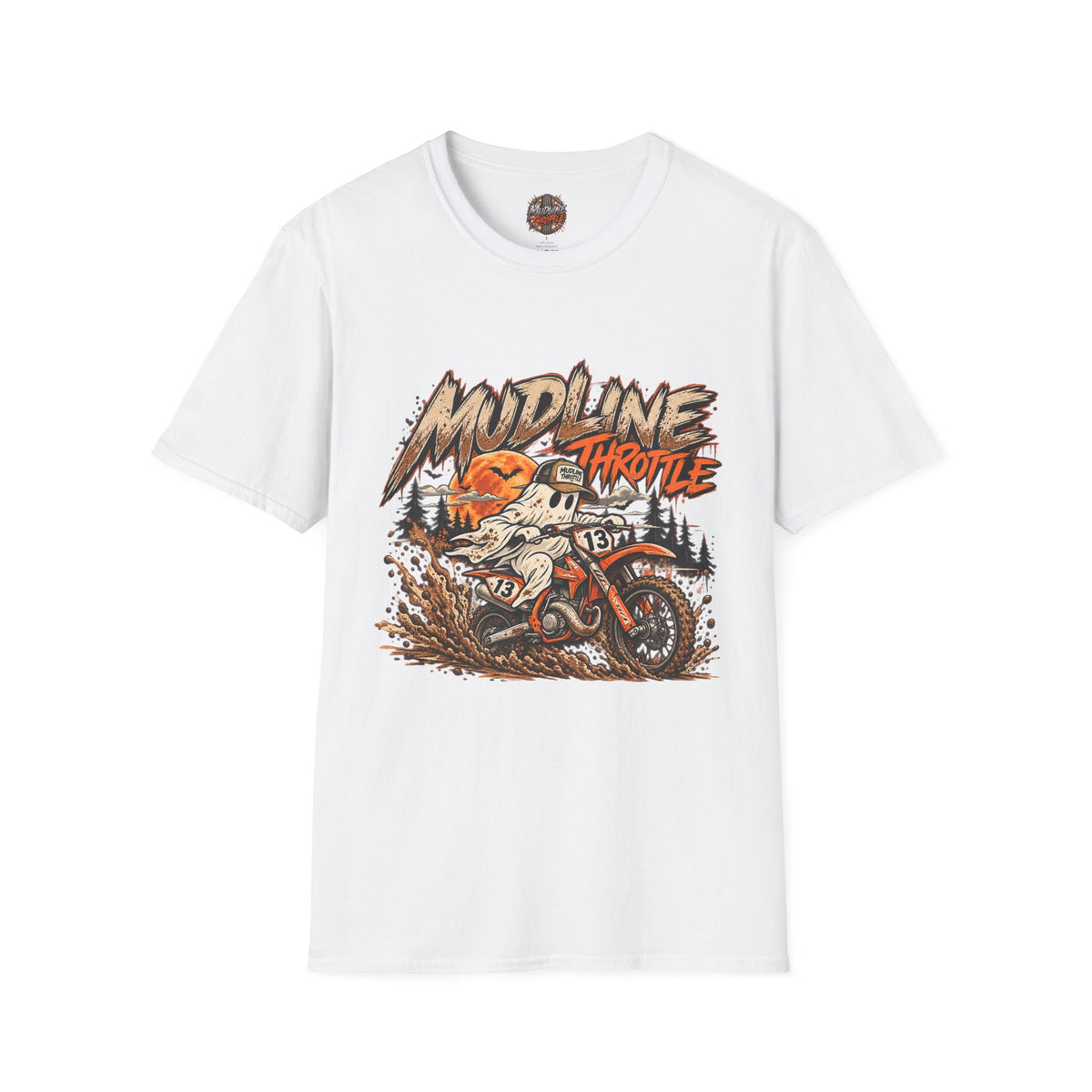 Mudline Throttle Dirt Bike T-Shirt — Motocross Off-Road Racing Tee