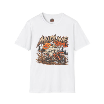 Mudline Throttle Dirt Bike T-Shirt — Motocross Off-Road Racing Tee