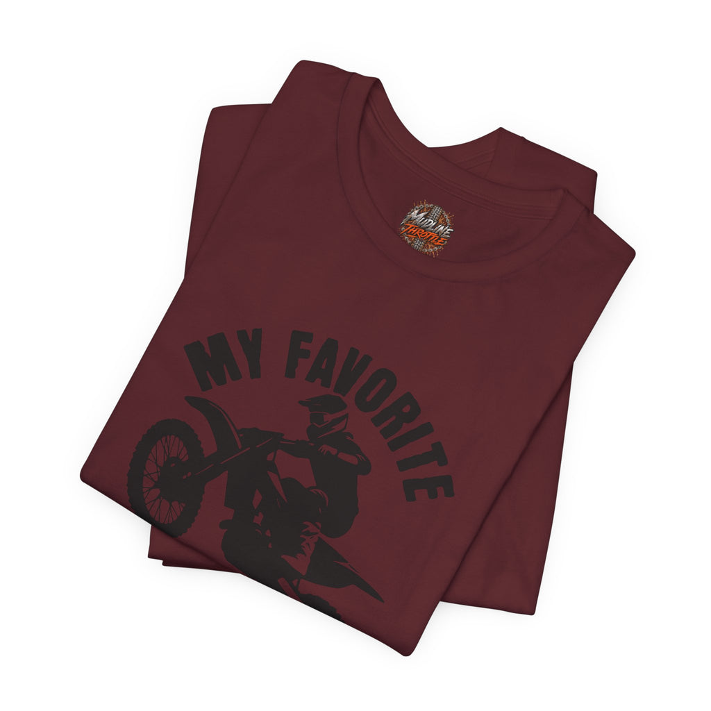 Mud Biker Tee — "My Favorite Color Is Mud" Dirt Bike T‑Shirt