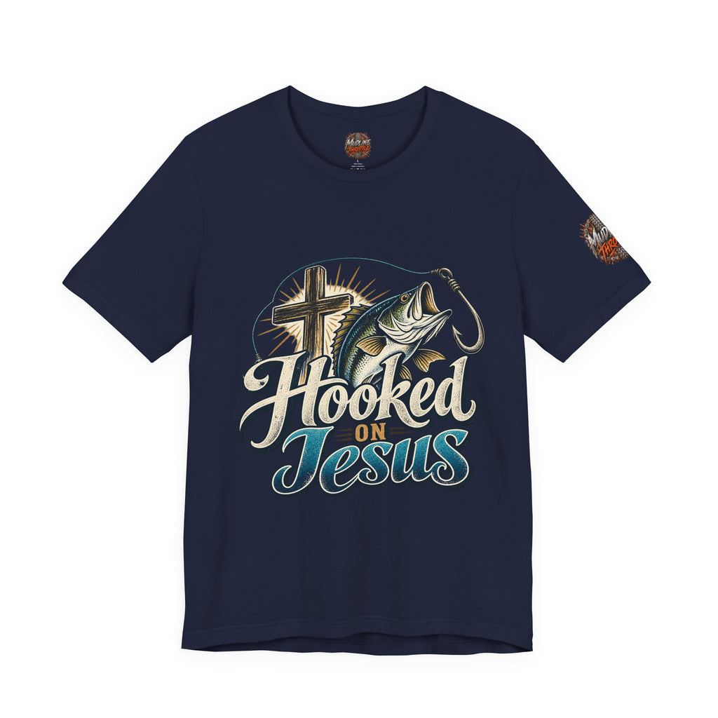 Hooked on Jesus Christian Fishing T-Shirt