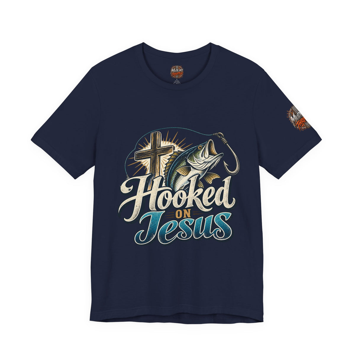 Hooked on Jesus Christian Fishing T-Shirt