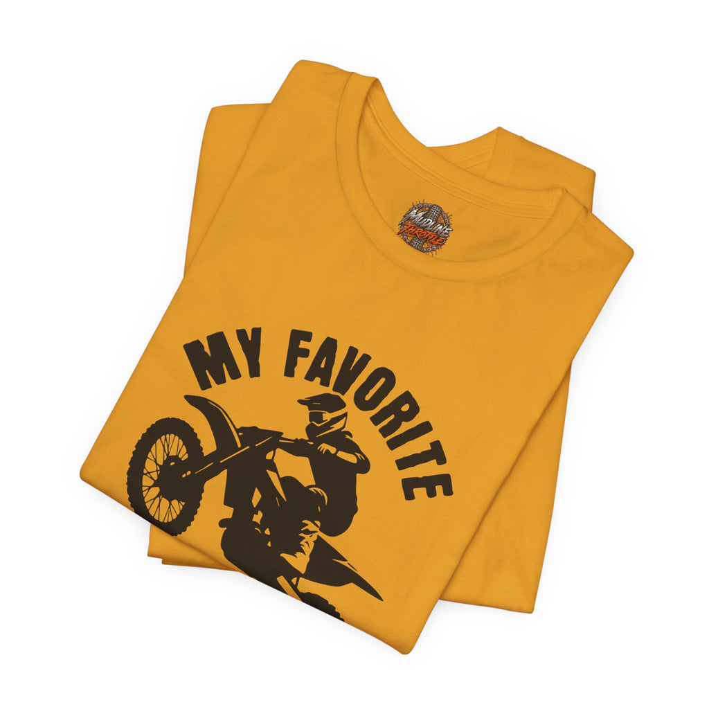 Mud Biker Tee — "My Favorite Color Is Mud" Dirt Bike T‑Shirt