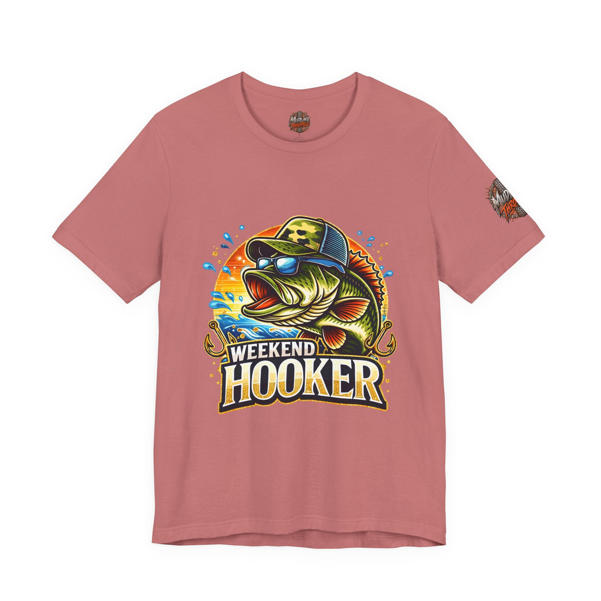 Weekend Hooker Fishing Tee — Bass Graphic Shirt