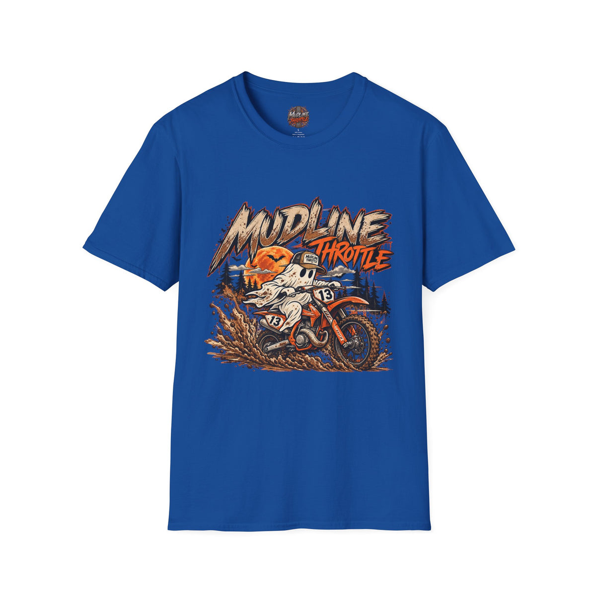 Mudline Throttle Dirt Bike T-Shirt — Motocross Off-Road Racing Tee