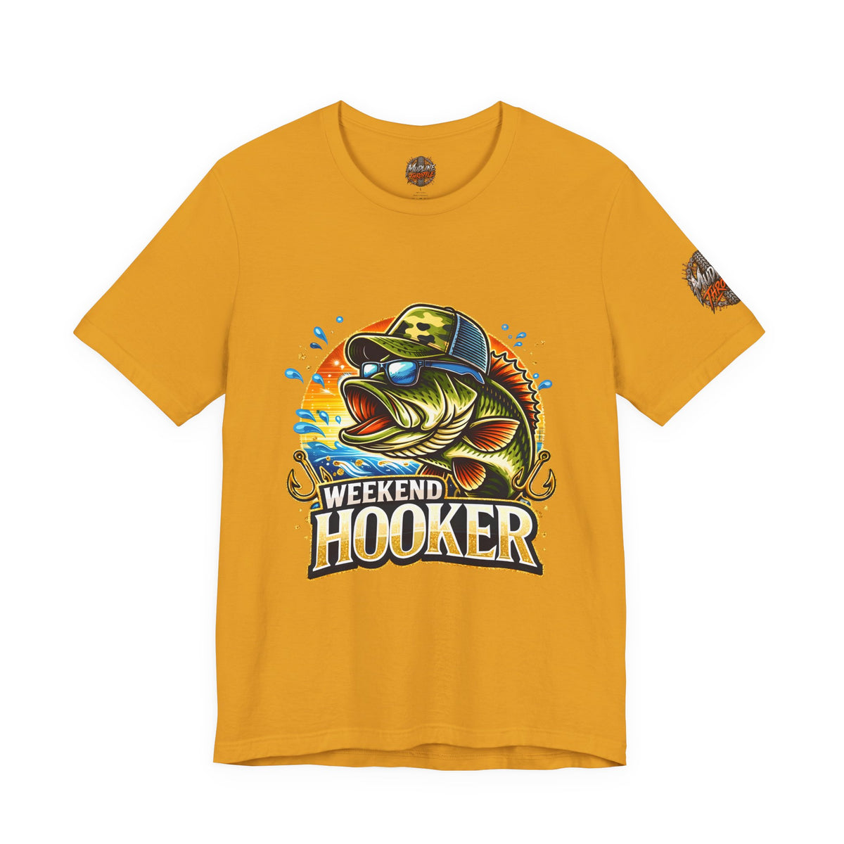 Weekend Hooker Fishing Tee — Bass Graphic Shirt