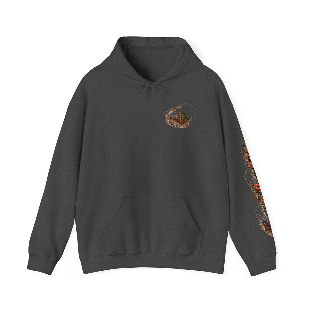 Fishing Hoodie – Largemouth Bass Sunset Graphic Hooded Sweatshirt