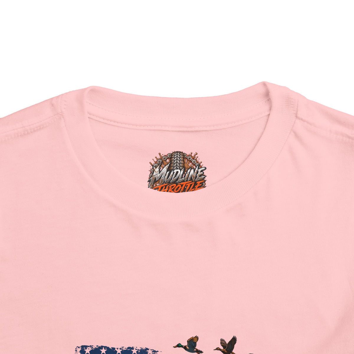 Toddler Tee — Patriotic Hunting Dog American Flag Graphic