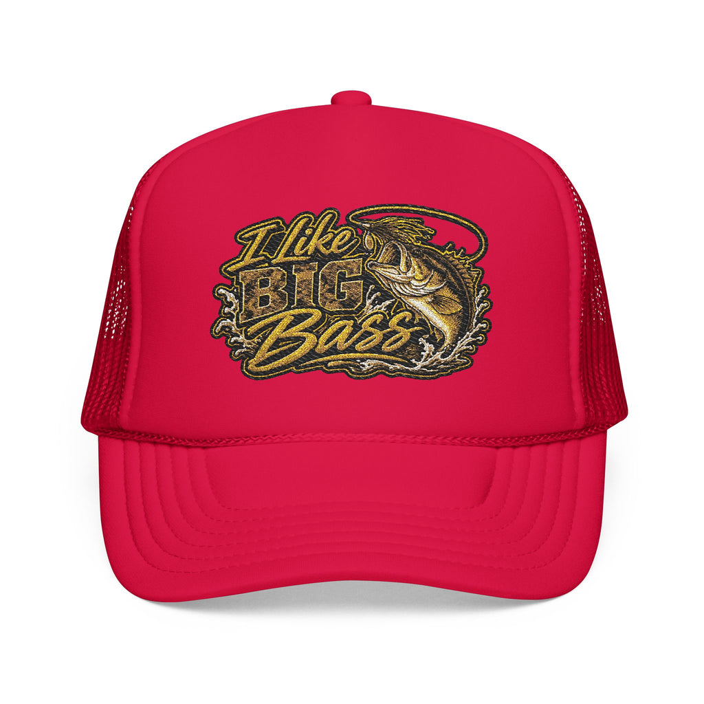 I Like Big Bass Foam Trucker Hat – Fishing Cap for Anglers