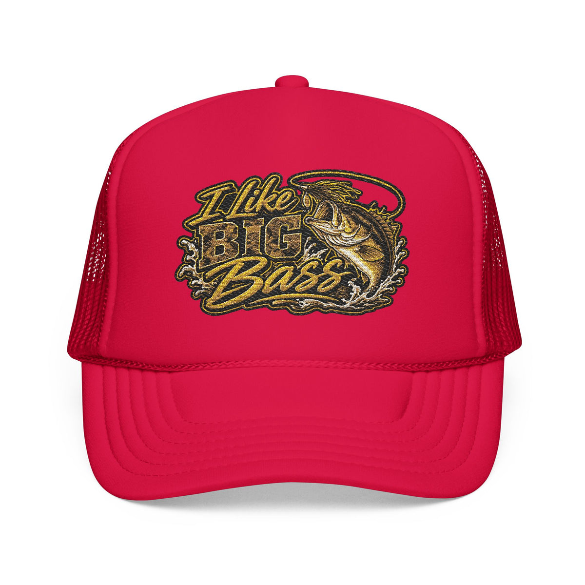 I Like Big Bass Foam Trucker Hat – Fishing Cap for Anglers